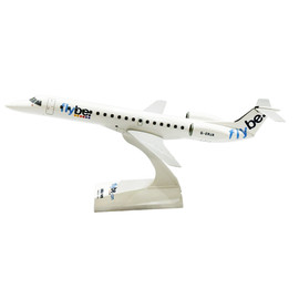 SkyMarks 1/100 Flybe Embraer ERJ-145 G-ERJA aircraft model with stand SKR370