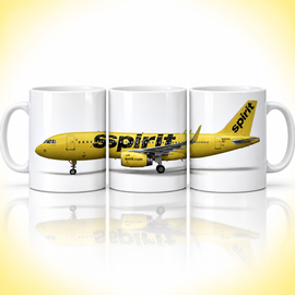 Spirit Airlines Airbus A320 Ceramic Mug 11oz – Aviation Gift