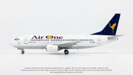 J-Fox Air One Boeing 737-400 EI-COK 1/200 limited edition model