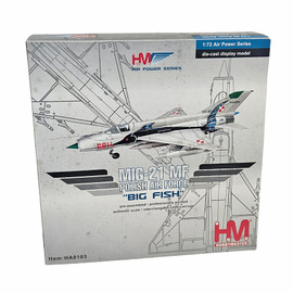 Hobby Master MiG-21MF Fishbed “Big Fish” Polish Air Force 3rd Tactical Squadron diecast model, scale 1:72, HA0103.