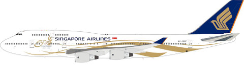 WB Models Singapore Boeing 50th Anniversary 747-400 9V-SMZ with stand Scale 1/200 WB744SMZ