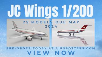 JC WINGS 25 MODELS DUE MAY 2024