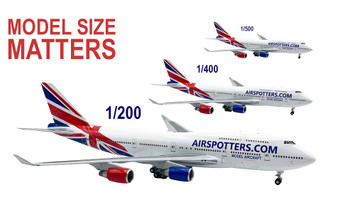 Model Aircraft Size Guide at Airspotters