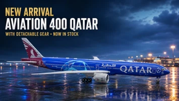 Aviation 400 Qatar Airways Boeing 777-300ER “UEFA Champions League” A7-BED – Scale 1:400