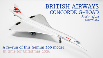 British Airways Concorde G-BOAD Returns in 1/200 Scale for Christmas