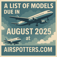 Inflight 200, J FOX  and WB Models Due August 2025 at Airspotters.com