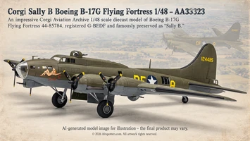 Sally B: The Story Behind Corgi’s B-17G Flying Fortress Model