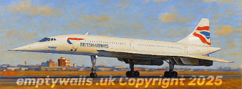 "Autumn Concorde" G-BOAC Quality Print and a list of the Last Flights of Concorde