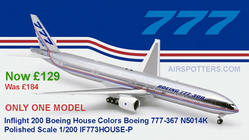 Collector’s Alert: Grab the Rare Polished Inflight200 Boeing 777-300 (Boeing House Colors) Before It’s Gone!