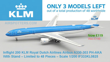 Ultra-Rare Find: Inflight200 KLM Airbus A330-300 (Only 48 Pieces Worldwide!) – Save £30 Today!