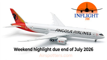 InFlight200 TAAG Angola Airlines Boeing 787-9 Dreamliner D2-TER Scale 1/200 IF789DT0326