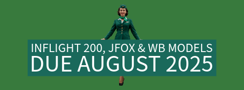 Inflight 200, J FOX  and WB Models Due August 2025 at Airspotters.com