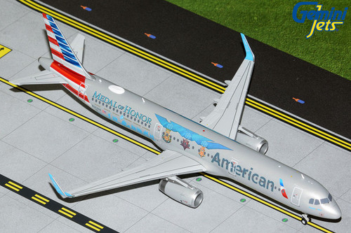 Gemini 200 American Airlines Medal of Honor Airbus A321 N167AN Scale 1/200 G2AAL1156