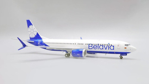JC Wings Belavia Belarusian Airlines Boeing 737 MAX 8 EW-528PA With Stand Scale 1/200 JCLH2306