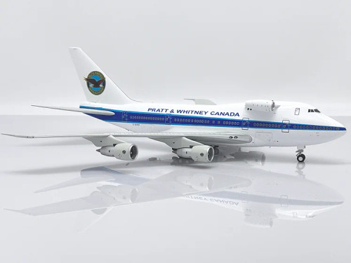 JC Wings Pratt & Whitney Canada Boeing 747SP C-GTFF with stand Scale 1/200 XX20286