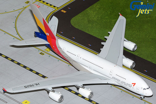 Gemini 200 Asiana Airlines Airbus A380-800 HL7625 Scale 1/200 G2AAR1201