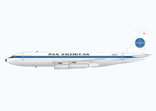 Inflight 200 Pan Am Boeing 707-121B N710PA Polished With Stand Scale 1/200 IF701PA0623P
