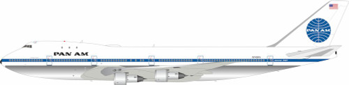 Inflight 200 Pan Am "Clipper Dashing Wave" Boeing 747-100 N749PA POLISHED with stand Scale 1/200 IF741PA0823P