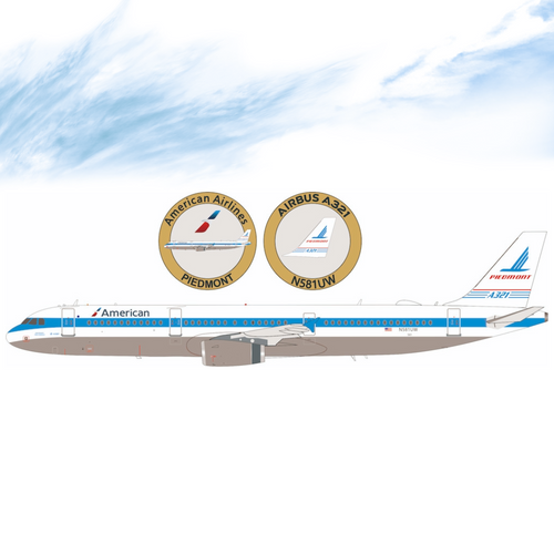 Inflight 200 American Airlines / Piedmont Airbus A321-231 N581UW Scale 1/200 IF321AA581