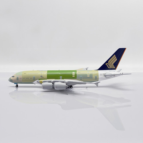 JC Wings Singapore Airlines "Bare Metal" Airbus A380 F-WWSM With Antenna Scale 1/400 XX4473