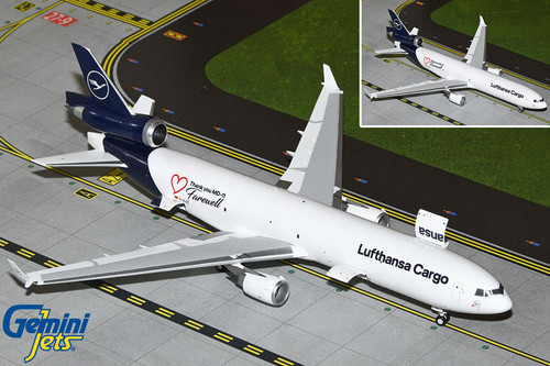 Gemini 200 Lufthansa Cargo "Farewell MD-11" McDonnell Douglas MD-11F  D-ALCC  Scale 1/200 G2DLH1179
