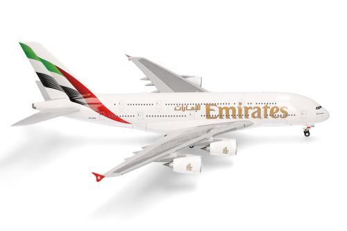 Herpa Wings Airbus A380-800 Emirates 2023 NEW Livery A6-EOG Scale 1/200 572927