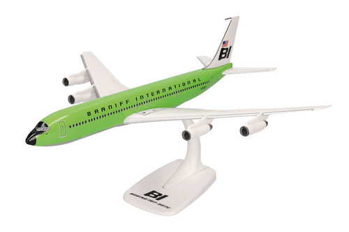 Herpa Wings Boeing 707-300 Braniff solid lime green N7097 Scale 1/144 614009