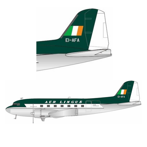Inflight 200 Douglas DC3 Aer Lingus EI-AFA Scale 1/200 IFDC3EI0224