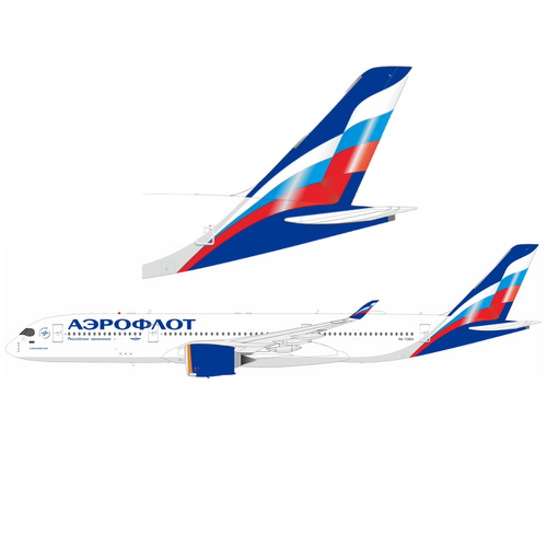 WB Models Airbus A350-941 Aeroflot Russian Airlines RA-73154 Scale 1/200 WB359RU154
