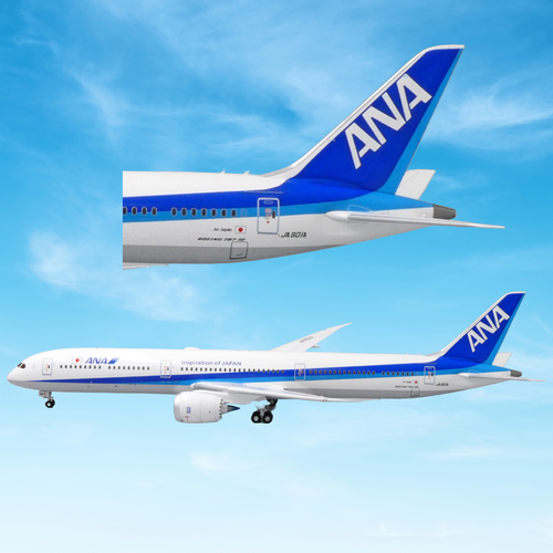 JC Wings Boeing 787-10 Dreamliner ANA All Nippon Airways JA901A With Stand Scale 1/200 EW278X002