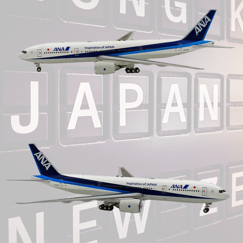 J Fox Boeing 777-281ER ANA All Nippon Airways JA744 Scale 1/400 JF-777-2-003