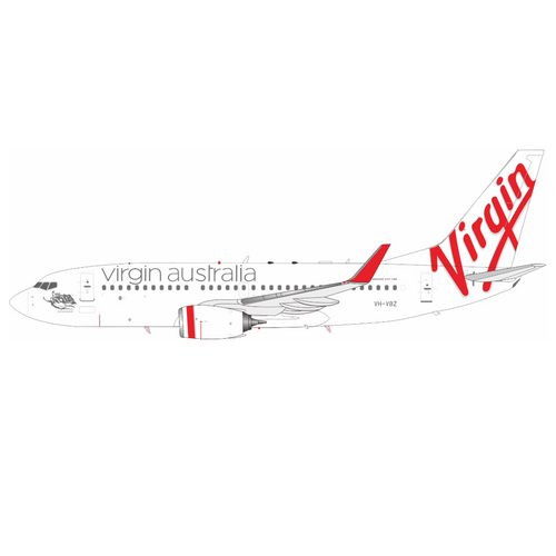 J Fox Models Virgin Australia Airlines Boeing 737-7FE VN-VBZ Scale 1/200  JF-737-7-005