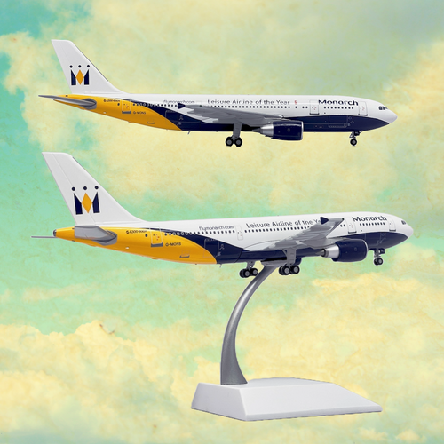 JC Wings Monarch Airlines "Leisure Airline of the Year" Airbus A300-600R G-MONS Scale 1/200 LH2318