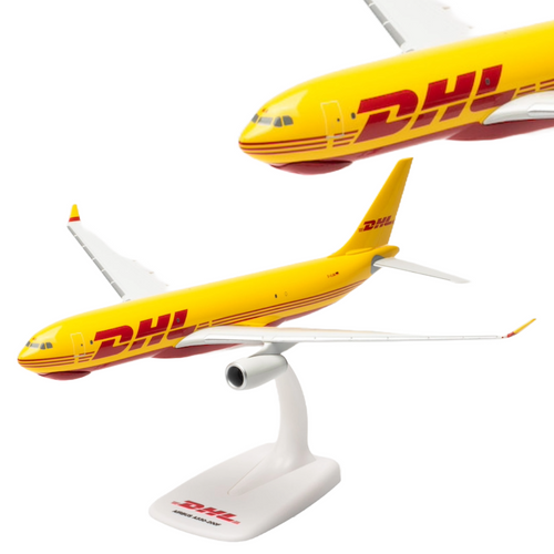 Herpa Snap-fit DHL Aviation / European Air Transport Airbus A330-200F  D-ALMA Scale 1/200 614139