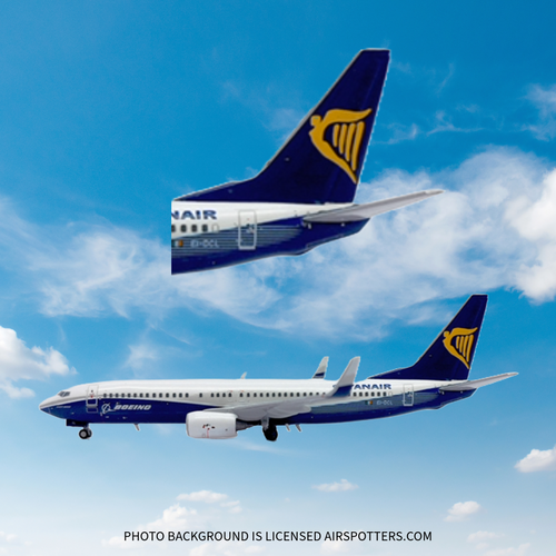 JC Wings Ryanair Boeing Livery Boeing 737-800 EI-DCL Scale 1/400 XX40039