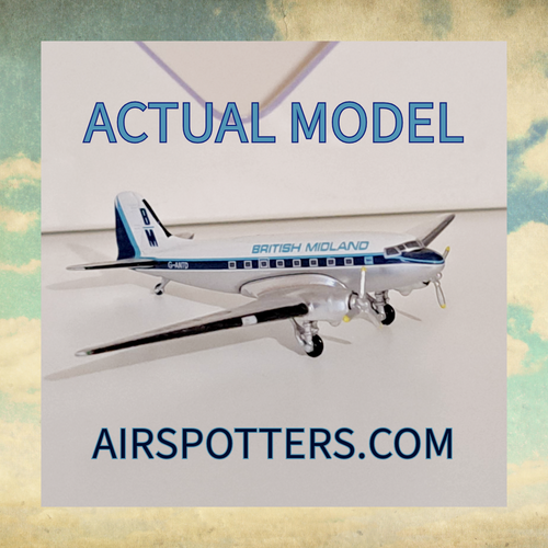 Aeroclassics British Midlands DC-3 G-AMTD Scale 1/400 ACGAMTD