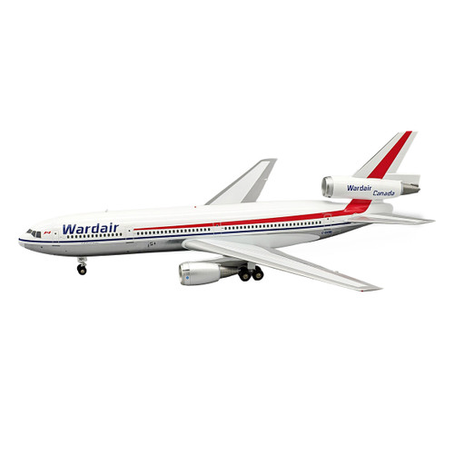 IF103WD0825PInflight 200 Wardair Canada Douglas DC10-30 C-GXRB Polished  With Stand Scale 1/200