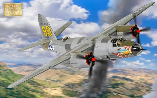 Corgi AA29502 – 1/72 Martin B-26C-45-MO Marauder “Miss Arkansas” 42-107752 B/N 88, Lt. Leo A. Lampman, 444th Bombardment Squadron, 320th Bomb Group, USAAF, 12th Air Force – Decimomannu Airfield, Sardinia, Summer 1944