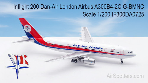 Inflight 200 Dan-Air London Airbus A300B4-2C G-BMNC Scale 1/200 IF300DA0725