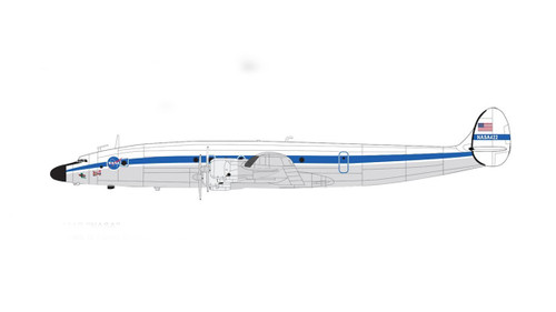 Hobby Master Lockheed C-121G NASA 422 Planes of Fame Museum Arizona With “Bataan” Decal Scale 1/200 HL9024