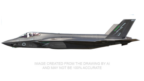 Hobby Master Lockheed Martin F-35B Lightning II ZM161 UK Lightning Force Operation Highmast JS Kaga First UK Warplane Landing on Japanese Carrier 8 August 2025 Beast Mode Scale 1/72 HA4624