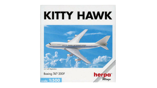 Herpa Wings Kitty Hawk Boeing 747-200F – Scale 1:500 – 502641