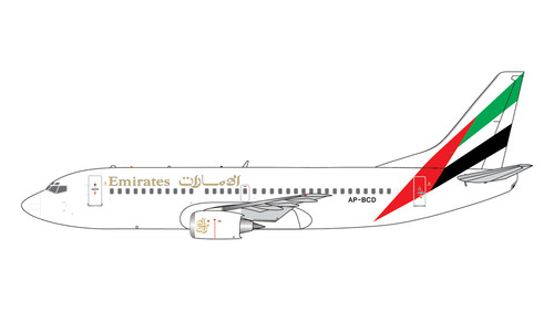 Gemini Jets 1:400 Boeing 737-300 Emirates Airline A6-BCD model aircraft