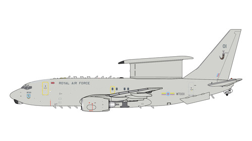GeminiJets Royal Air Force Boeing E-7 Wedgetail AEW1 WT001 Scale 1/400 GMRAF150