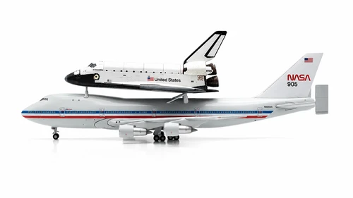 JC Wings NASA Boeing 747-100 Shuttle Carrier Aircraft N905NA With Space Shuttle & Antenna Scale 1/400 XX40341