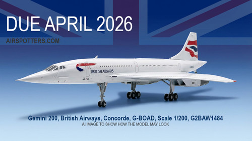 Gemini 200 1:200 British Airways Concorde G-BOAD (Model Aircraft)