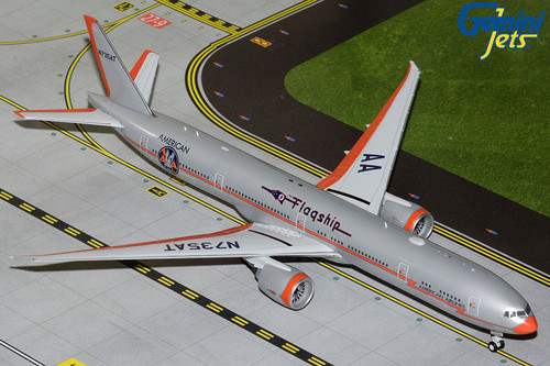 Gemini 200 American Airlines Boeing 777-300ER N735AT Flagship DFW, scale 1:200.