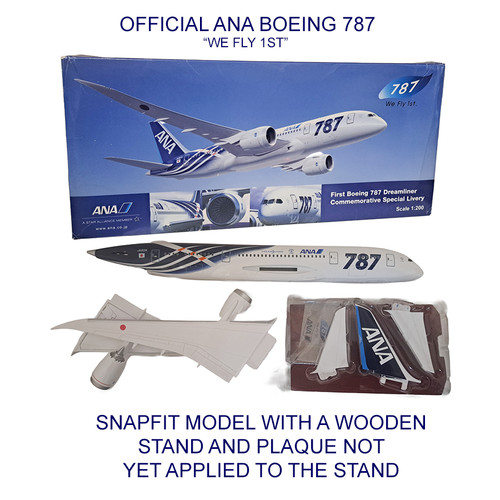 1:200 Boeing 787-8 Dreamliner ANA JA801A First Aircraft Model Aircraft