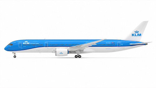 Inflight 200 KLM Royal Dutch Airlines Airbus A350-900 PH-ZNA in 1/200 scale, reference IF350KL0826, with display stand.