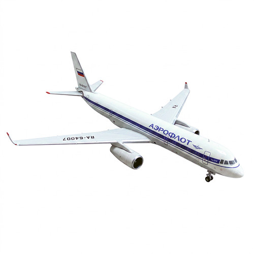 Panda Models 1/400 Aeroflot Tupolev Tu-204 RA-64007 diecast aircraft model 202134.